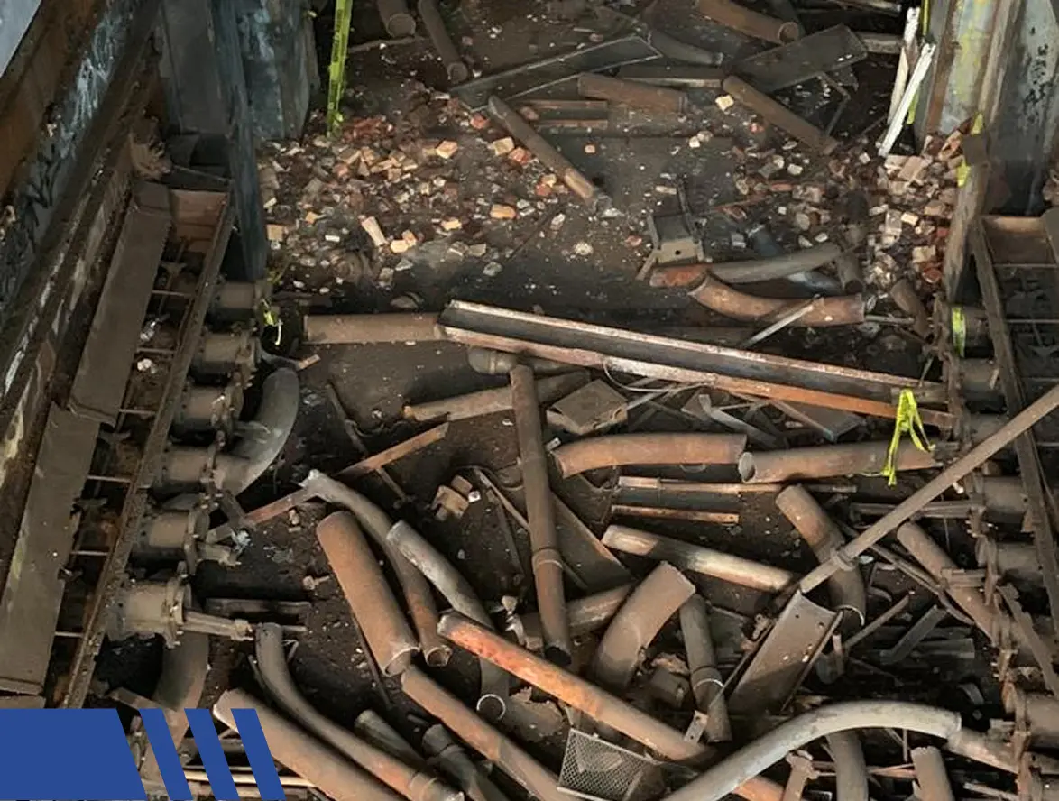 little parts being demolitioned