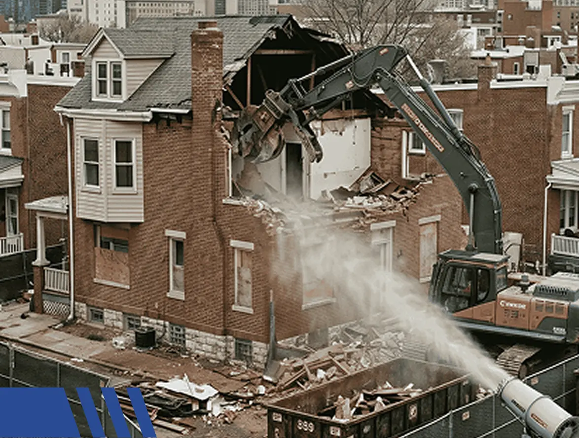 residential demolition in process Industrial Demolition Service