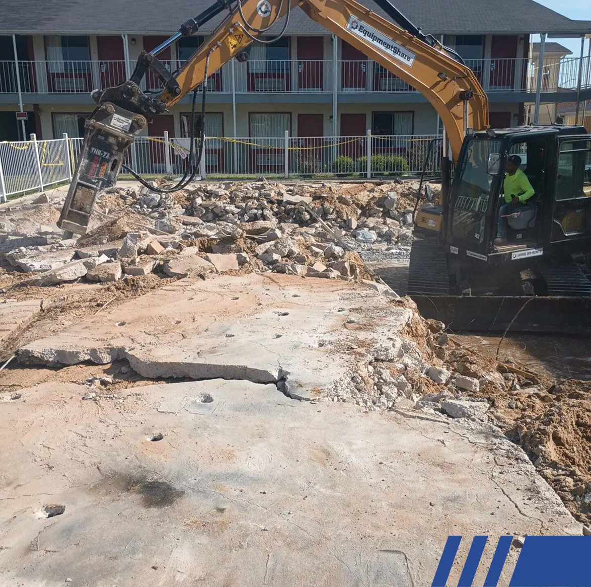pool demo project Asbestos Inspection and Notification