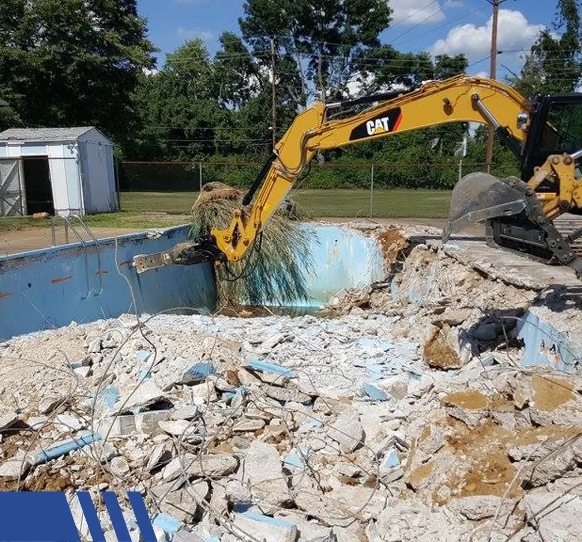 pool demolition Asbestos Inspection and Notification
