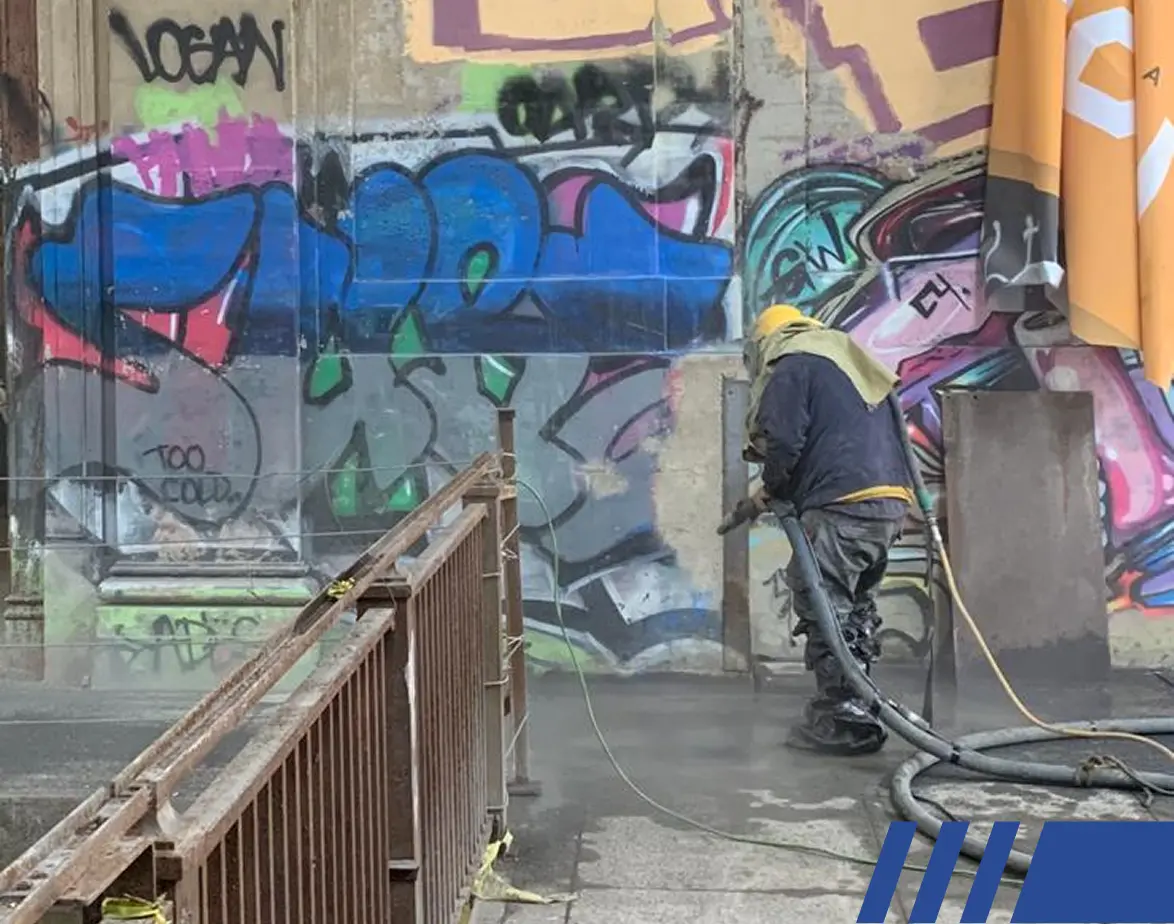 removal of graffiti Engineered Demolition Plans